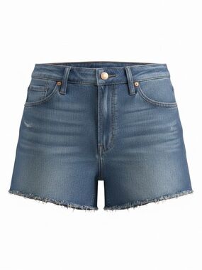 Madewell NWOT Frayed Hem High-Rise Denim Shorts in Light Blue